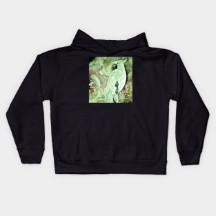 PEARL PARROT COCKATOO PRINT ART EXOTIC POSTER Kids Hoodie